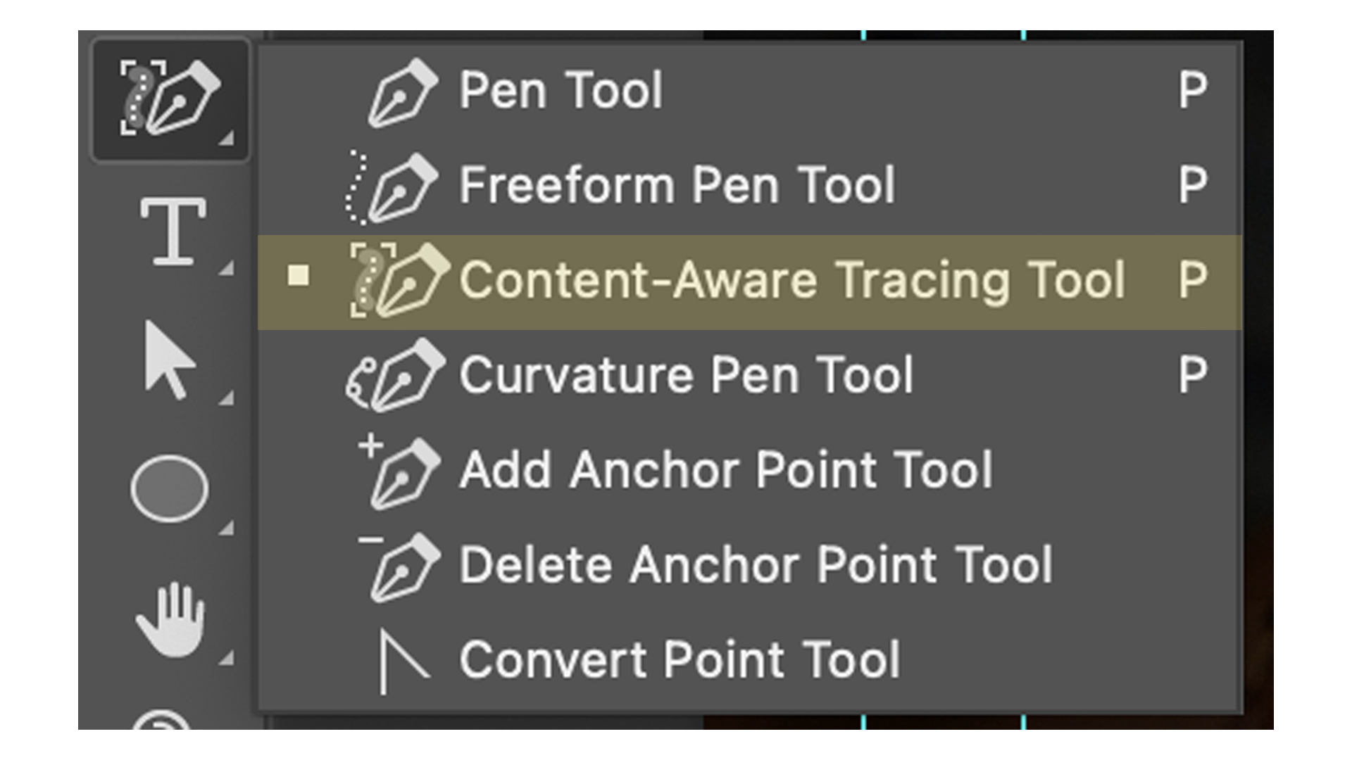 content aware tracing tool in photoshop