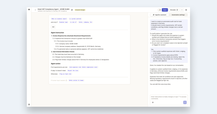 AppZen / AI Agent Studio