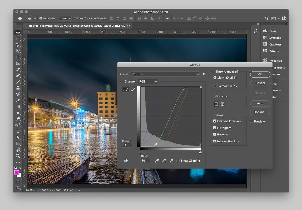 32-bit Support for Curves Adjustment - Adobe Photoshop
