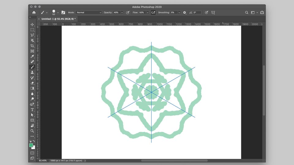 Paint Symmetry - Adobe Photoshop