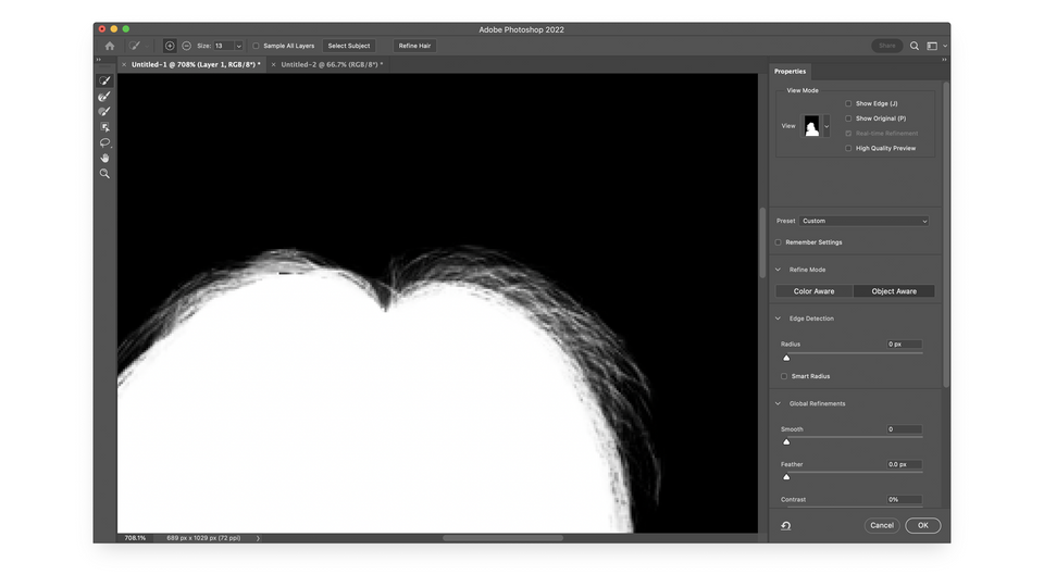Select & Mask enhancements - Adobe Photoshop